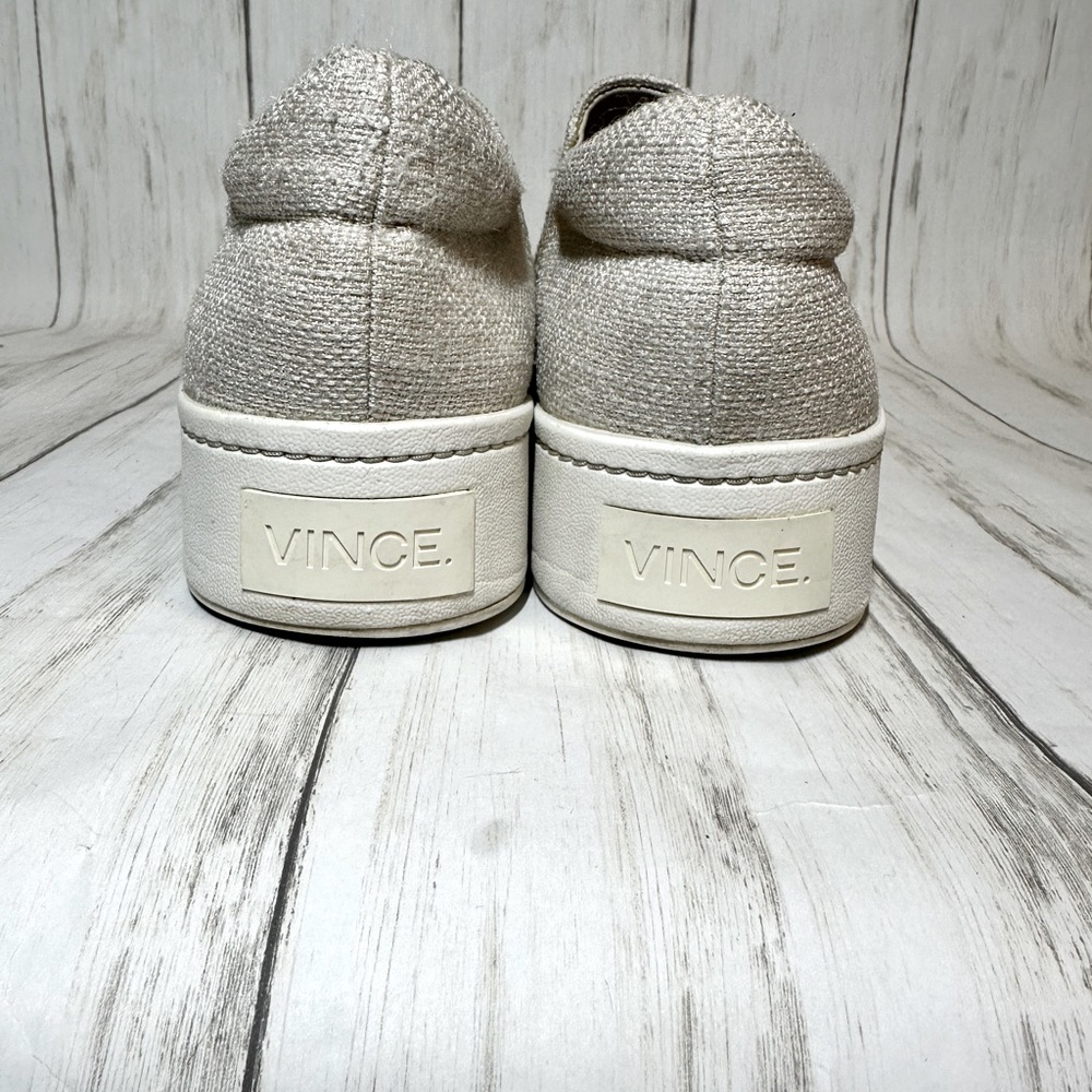 Vince warren beige platform sneakers size 7.5 - Picture 4 of 7